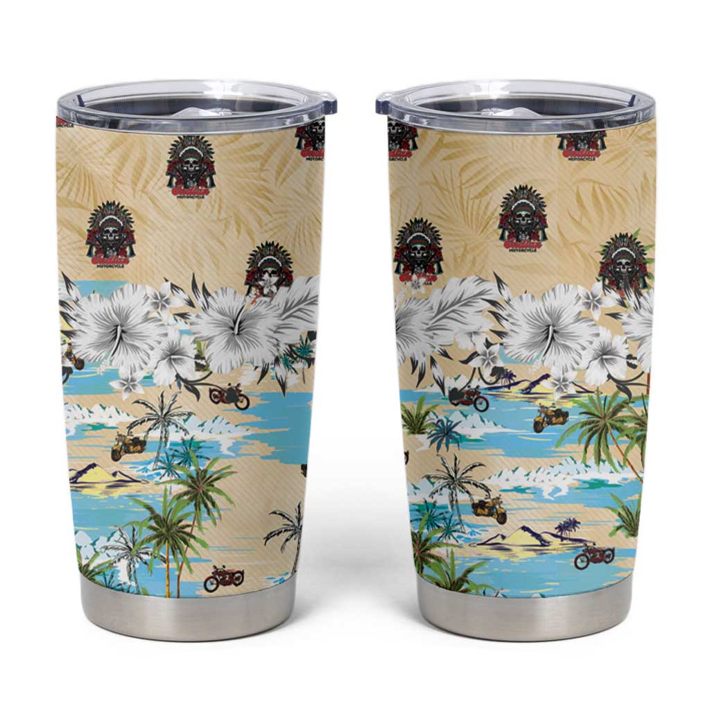 Indian Legendary Motorcycle Tumbler Cup Tropical Style - Wonder Print Shop