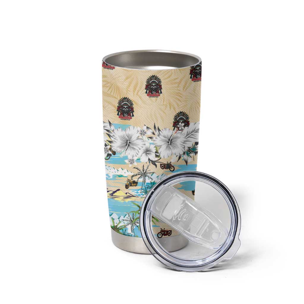 Indian Legendary Motorcycle Tumbler Cup Tropical Style - Wonder Print Shop
