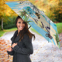 Indian Legendary Motorcycle Umbrella Tropical Style - Wonder Print Shop