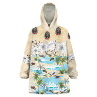 Indian Legendary Motorcycle Wearable Blanket Hoodie Tropical Style - Wonder Print Shop