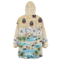 Indian Legendary Motorcycle Wearable Blanket Hoodie Tropical Style - Wonder Print Shop