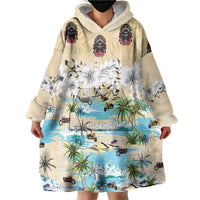 Indian Legendary Motorcycle Wearable Blanket Hoodie Tropical Style - Wonder Print Shop