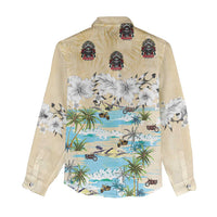 Indian Legendary Motorcycle Women Casual Shirt Tropical Style - Wonder Print Shop