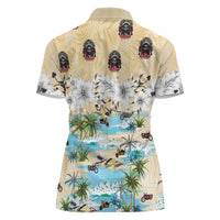 Indian Legendary Motorcycle Women Polo Shirt Tropical Style - Wonder Print Shop