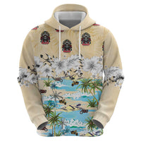 Indian Legendary Motorcycle Zip Hoodie Tropical Style - Wonder Print Shop