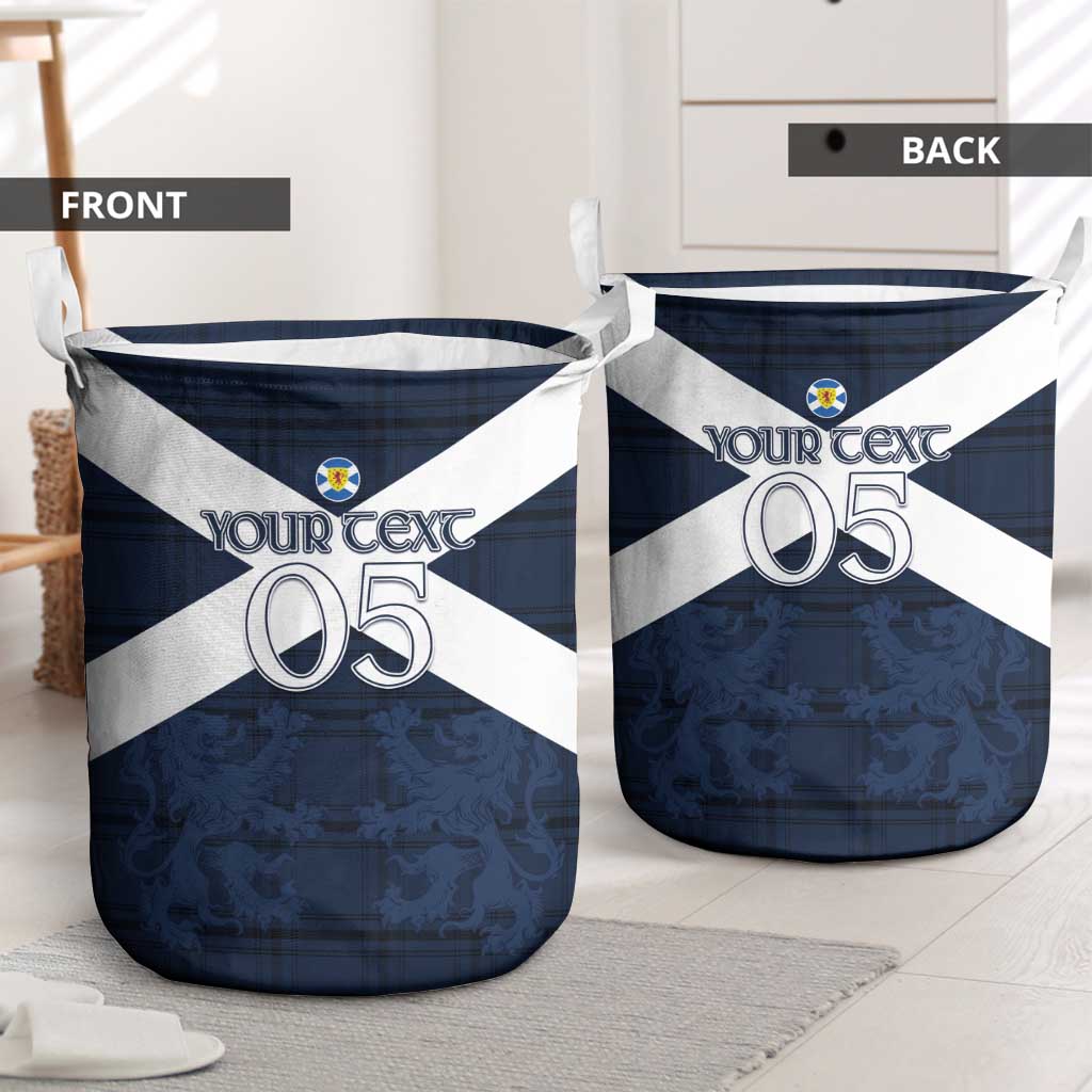 Custom Scotland Tartan Football Laundry Basket Flag Style - Wonder Print Shop