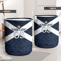 Custom Scotland Tartan Football Laundry Basket Flag Style - Wonder Print Shop