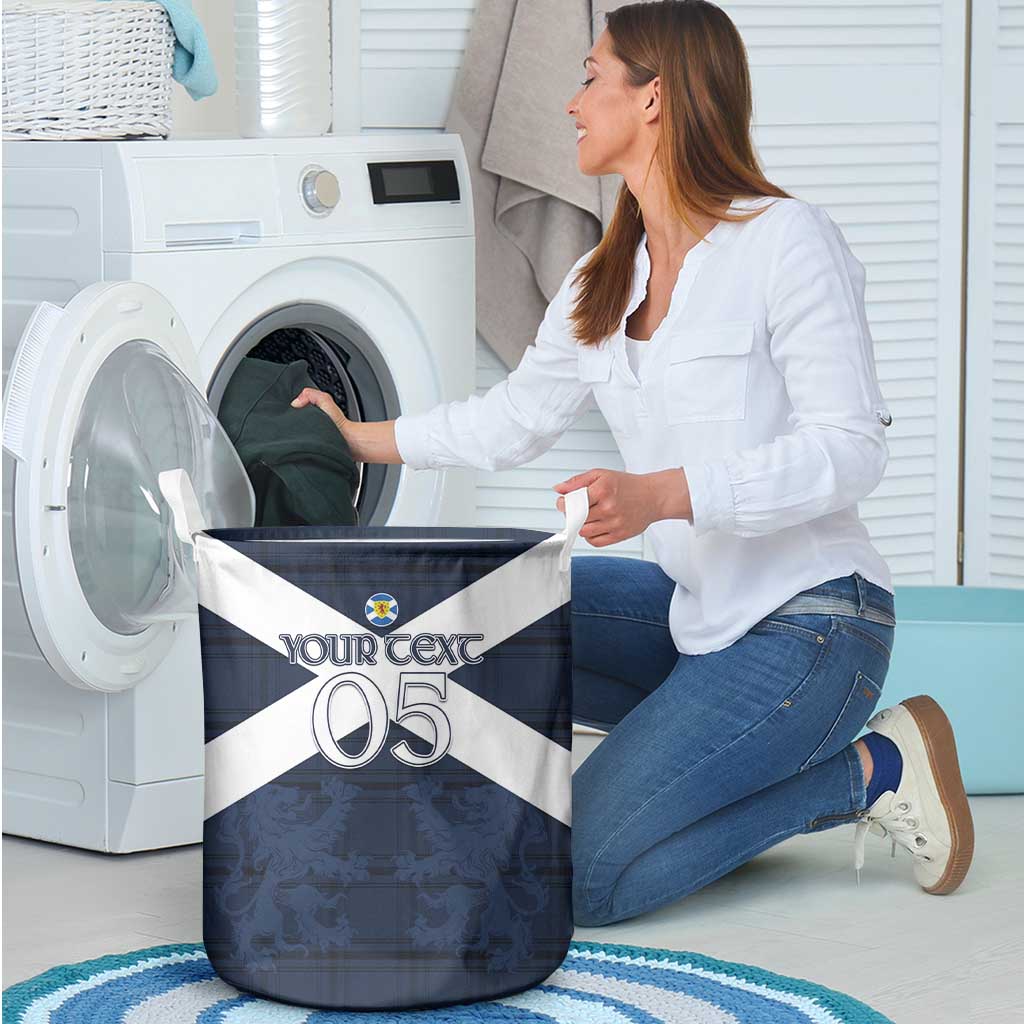 Custom Scotland Tartan Football Laundry Basket Flag Style - Wonder Print Shop