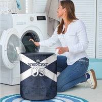 Custom Scotland Tartan Football Laundry Basket Flag Style - Wonder Print Shop