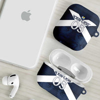 Custom Scotland Tartan Football AirPods Case Flag Style - Wonder Print Shop