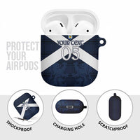 Custom Scotland Tartan Football AirPods Case Flag Style - Wonder Print Shop