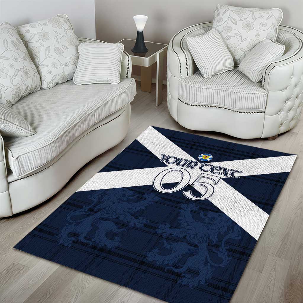 Custom Scotland Tartan Football Area Rug Flag Style - Wonder Print Shop