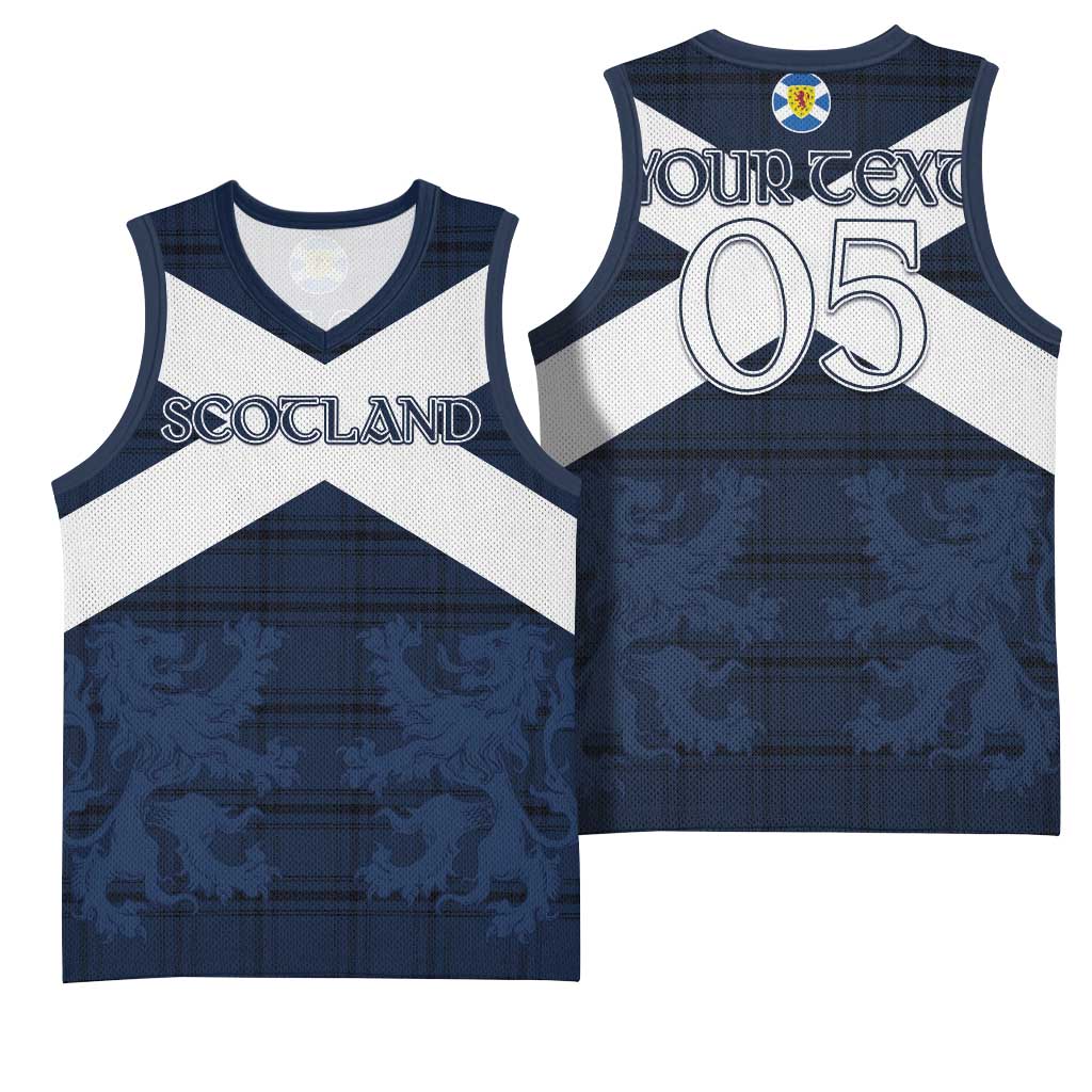 Custom Scotland Tartan Football Basketball Jersey Flag Style - Wonder Print Shop