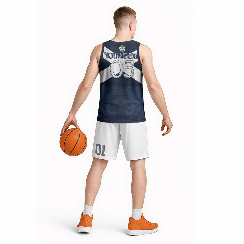 Custom Scotland Tartan Football Basketball Jersey Flag Style - Wonder Print Shop