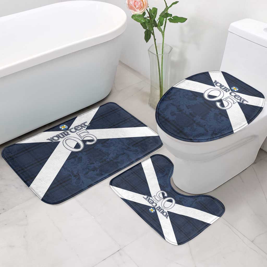 Custom Scotland Tartan Football Bathroom Set Flag Style - Wonder Print Shop