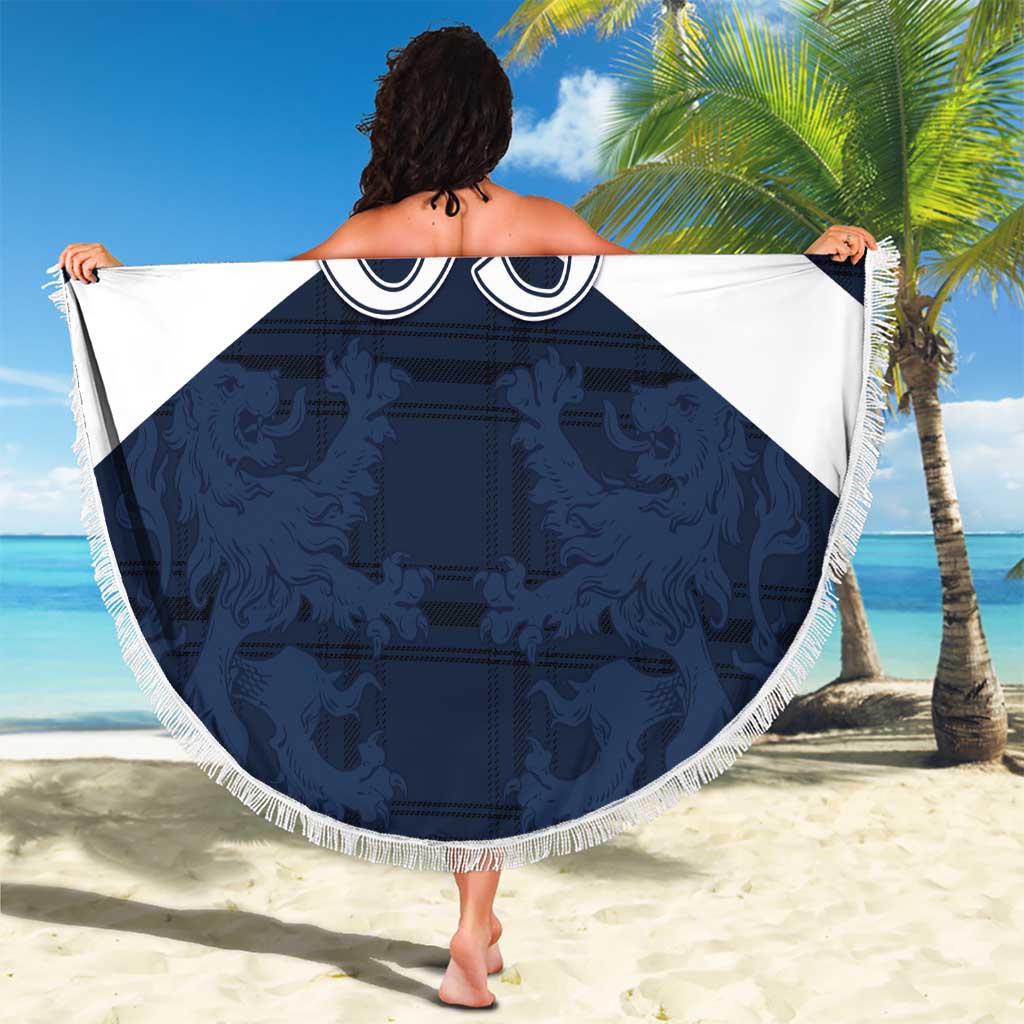 Custom Scotland Tartan Football Beach Blanket Flag Style - Wonder Print Shop
