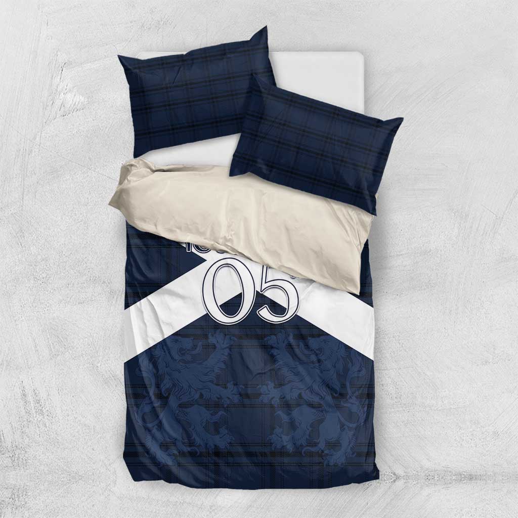 Custom Scotland Tartan Football Bedding Set Flag Style - Wonder Print Shop