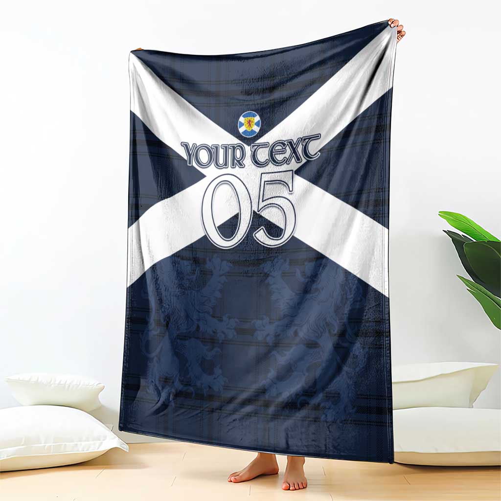 Custom Scotland Tartan Football Blanket Flag Style - Wonder Print Shop
