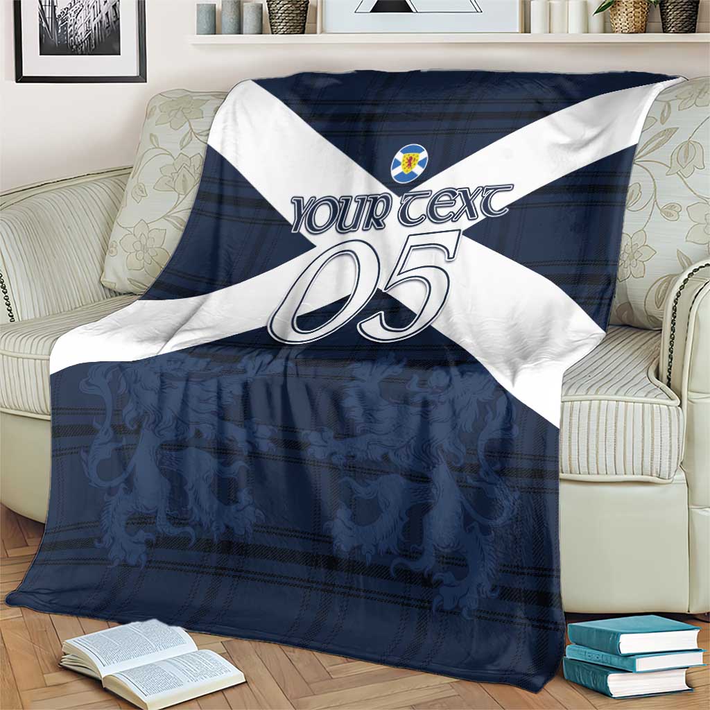 Custom Scotland Tartan Football Blanket Flag Style - Wonder Print Shop