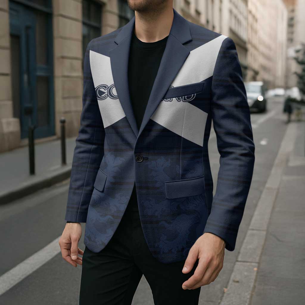 Custom Scotland Tartan Football Blazer Flag Style - Wonder Print Shop