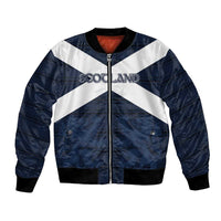 Custom Scotland Tartan Football Bomber Jacket Flag Style - Wonder Print Shop