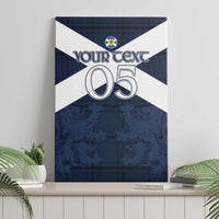 Custom Scotland Tartan Football Canvas Wall Art Flag Style - Wonder Print Shop