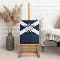 Custom Scotland Tartan Football Canvas Wall Art Flag Style - Wonder Print Shop