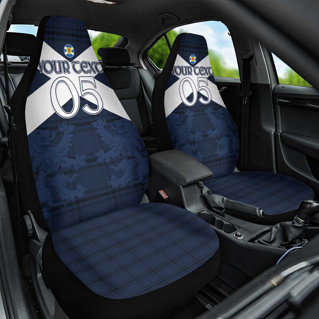 Custom Scotland Tartan Football Car Seat Cover Flag Style - Wonder Print Shop