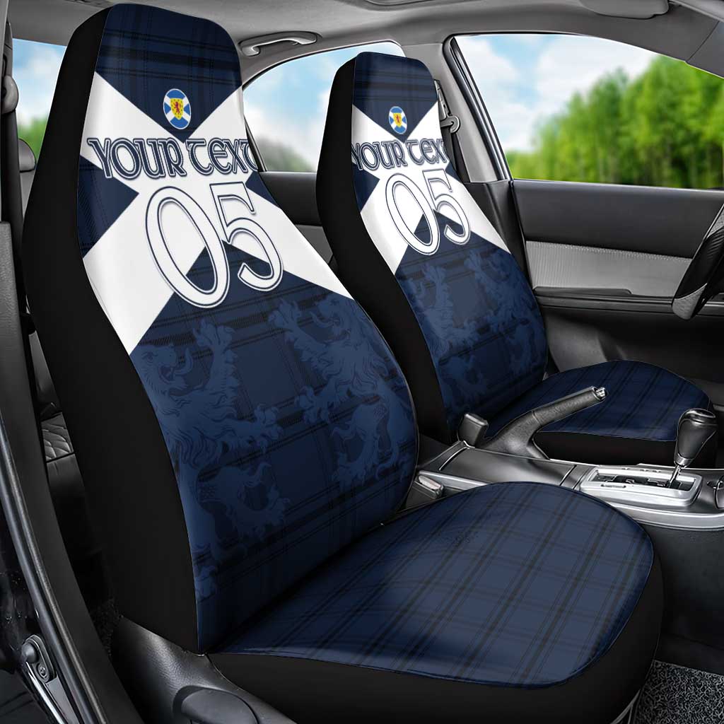 Custom Scotland Tartan Football Car Seat Cover Flag Style - Wonder Print Shop
