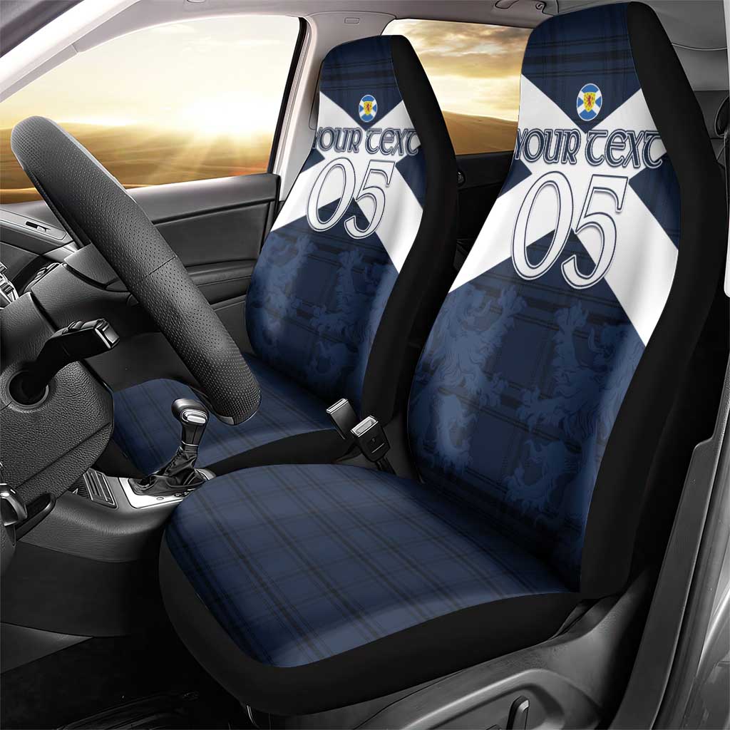Custom Scotland Tartan Football Car Seat Cover Flag Style - Wonder Print Shop