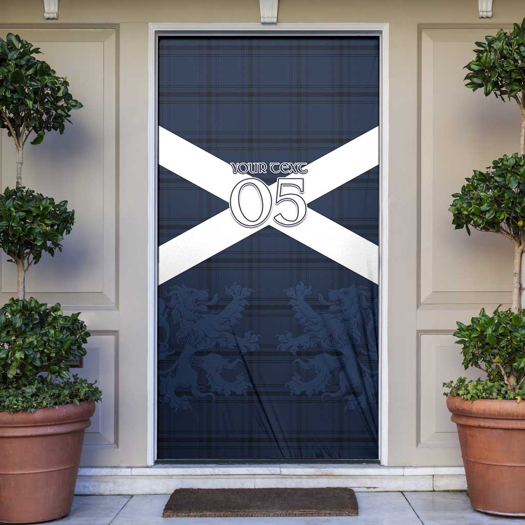 Custom Scotland Tartan Football Door Cover Flag Style - Wonder Print Shop