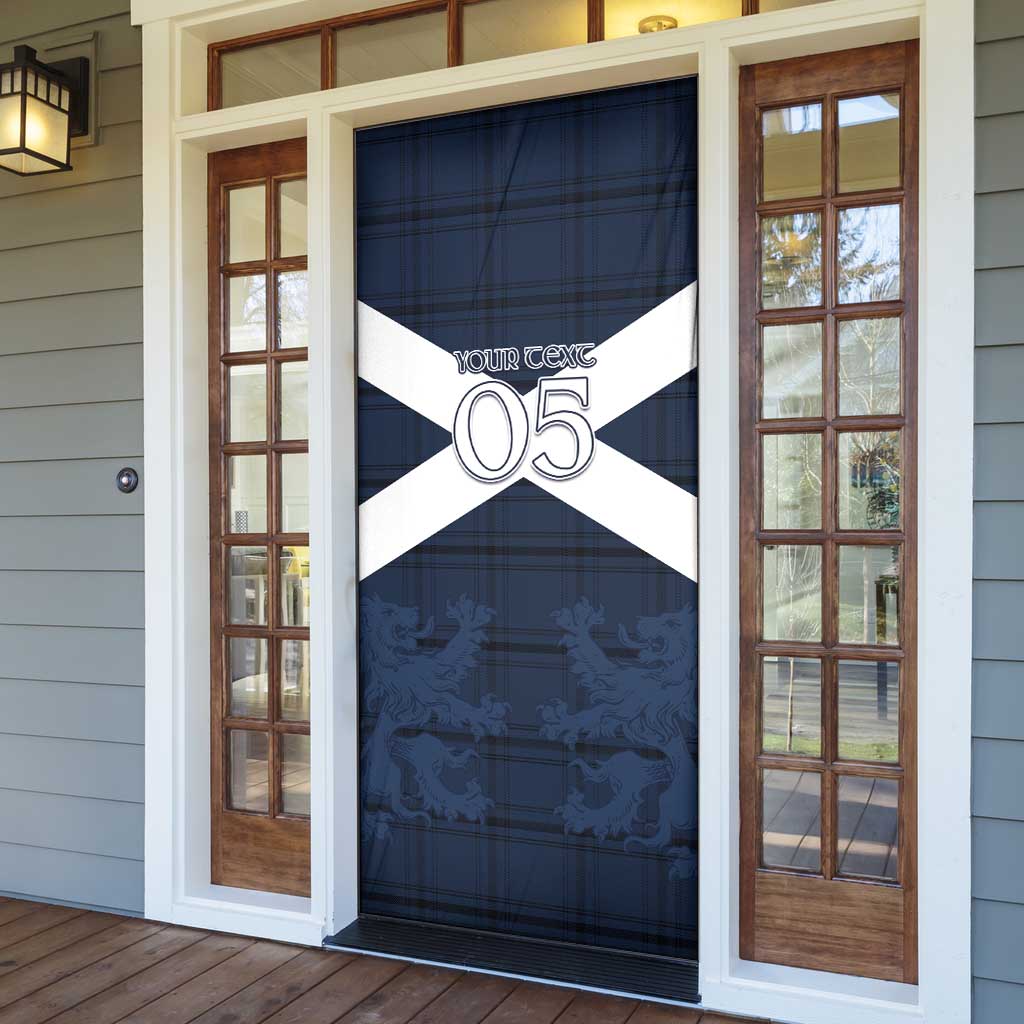 Custom Scotland Tartan Football Door Cover Flag Style - Wonder Print Shop
