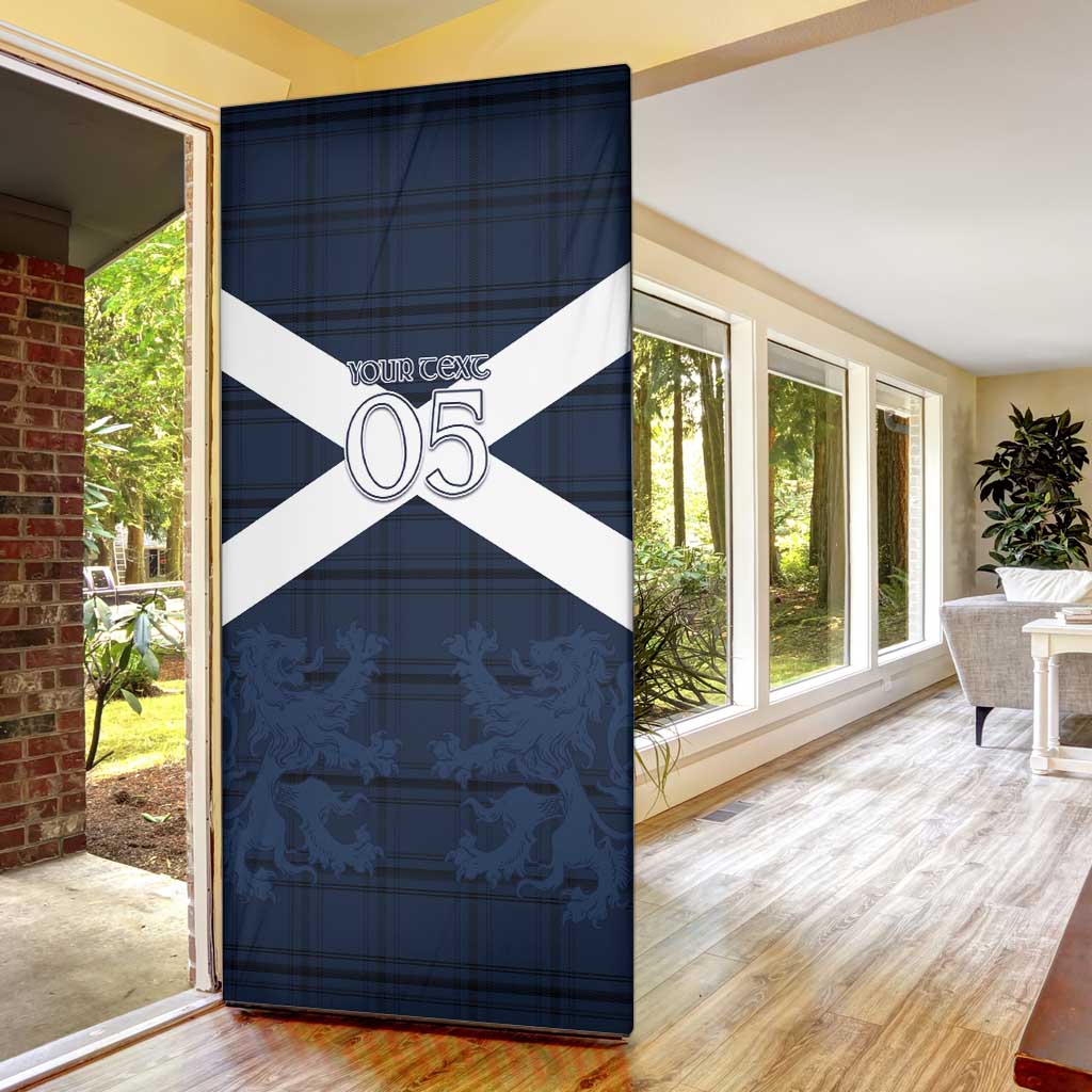 Custom Scotland Tartan Football Door Cover Flag Style - Wonder Print Shop