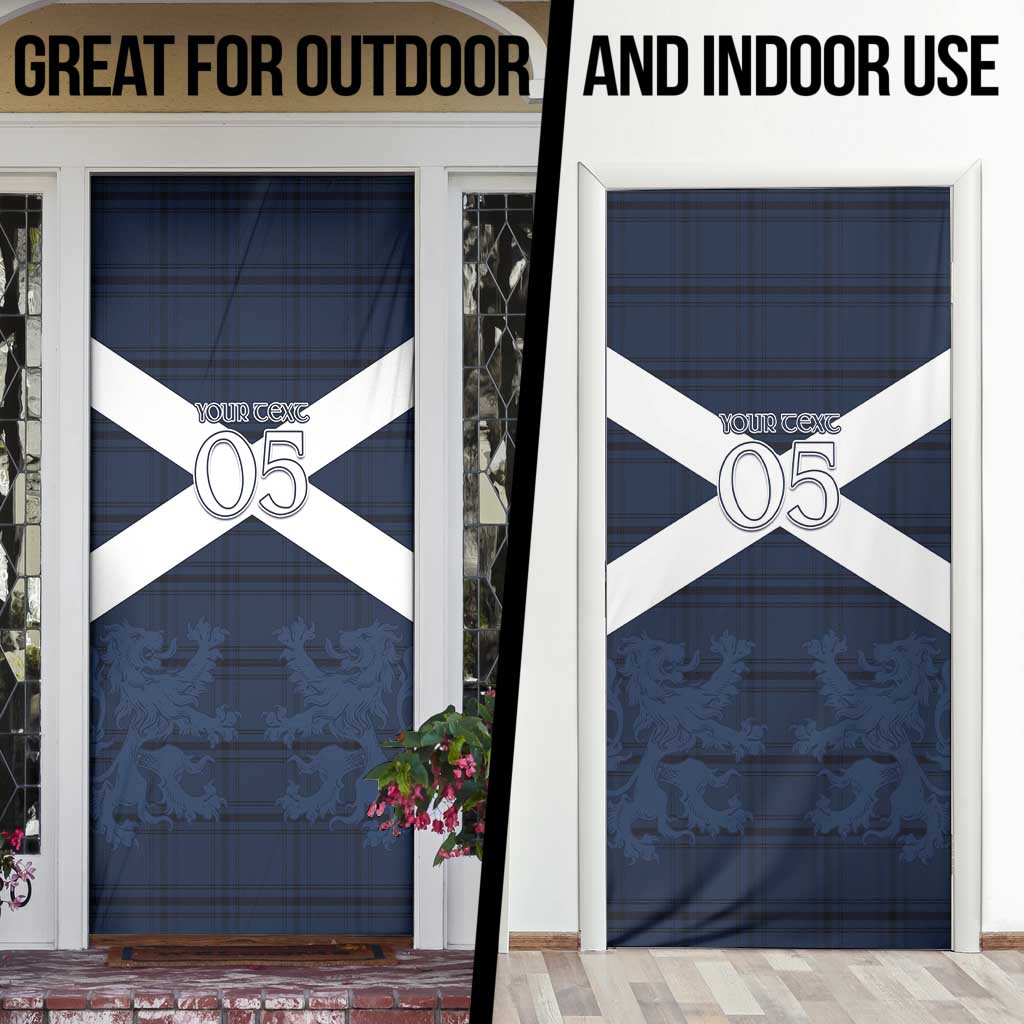 Custom Scotland Tartan Football Door Cover Flag Style - Wonder Print Shop