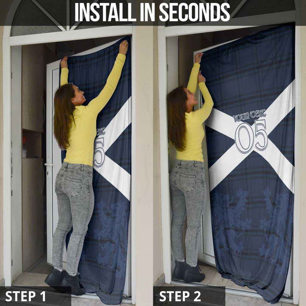 Custom Scotland Tartan Football Door Cover Flag Style - Wonder Print Shop