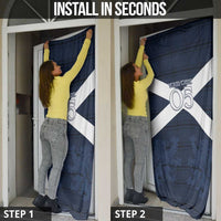Custom Scotland Tartan Football Door Cover Flag Style - Wonder Print Shop