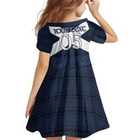 Custom Scotland Tartan Football Family Matching Puletasi and Hawaiian Shirt Flag Style - Wonder Print Shop