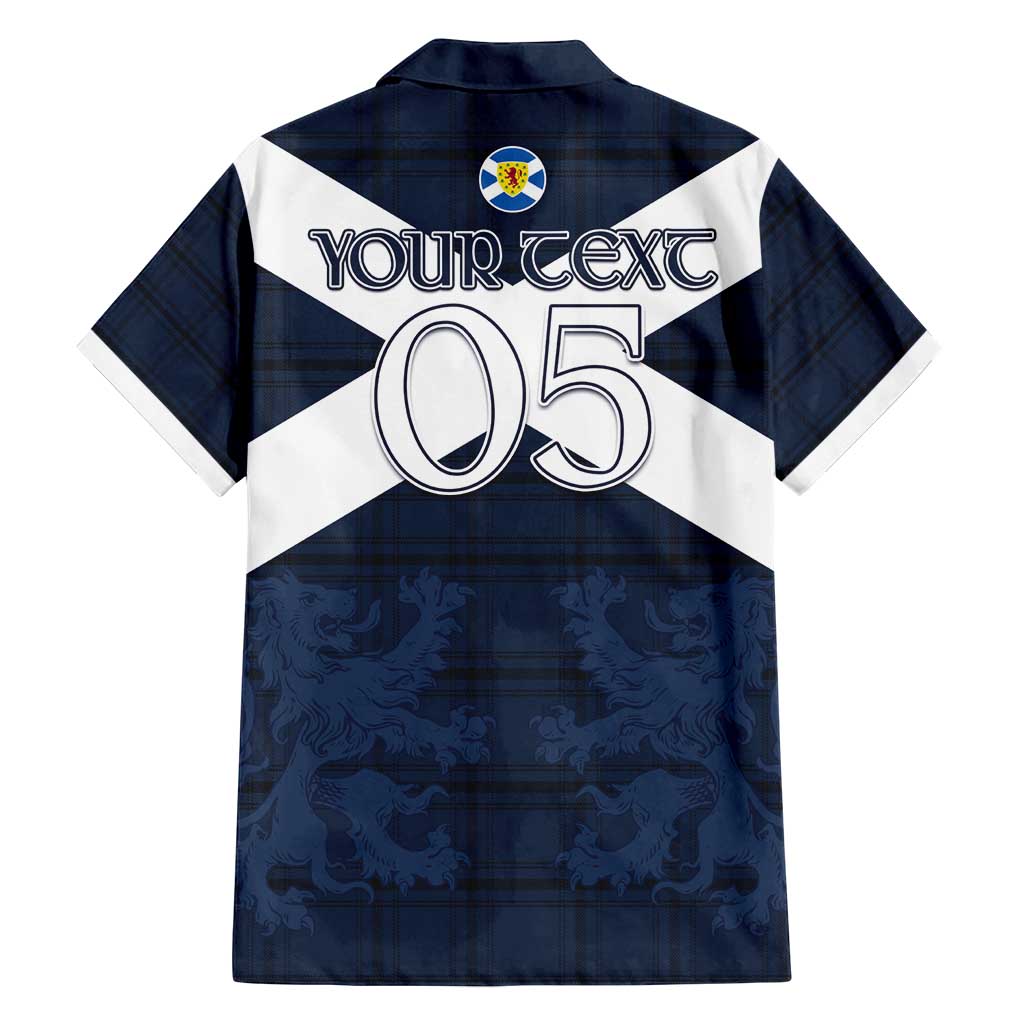 Custom Scotland Tartan Football Family Matching Puletasi and Hawaiian Shirt Flag Style - Wonder Print Shop