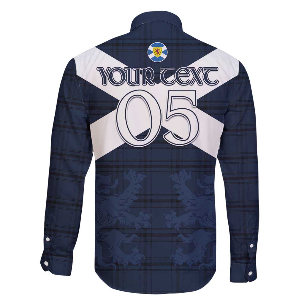 Custom Scotland Tartan Football Family Matching Puletasi and Hawaiian Shirt Flag Style - Wonder Print Shop