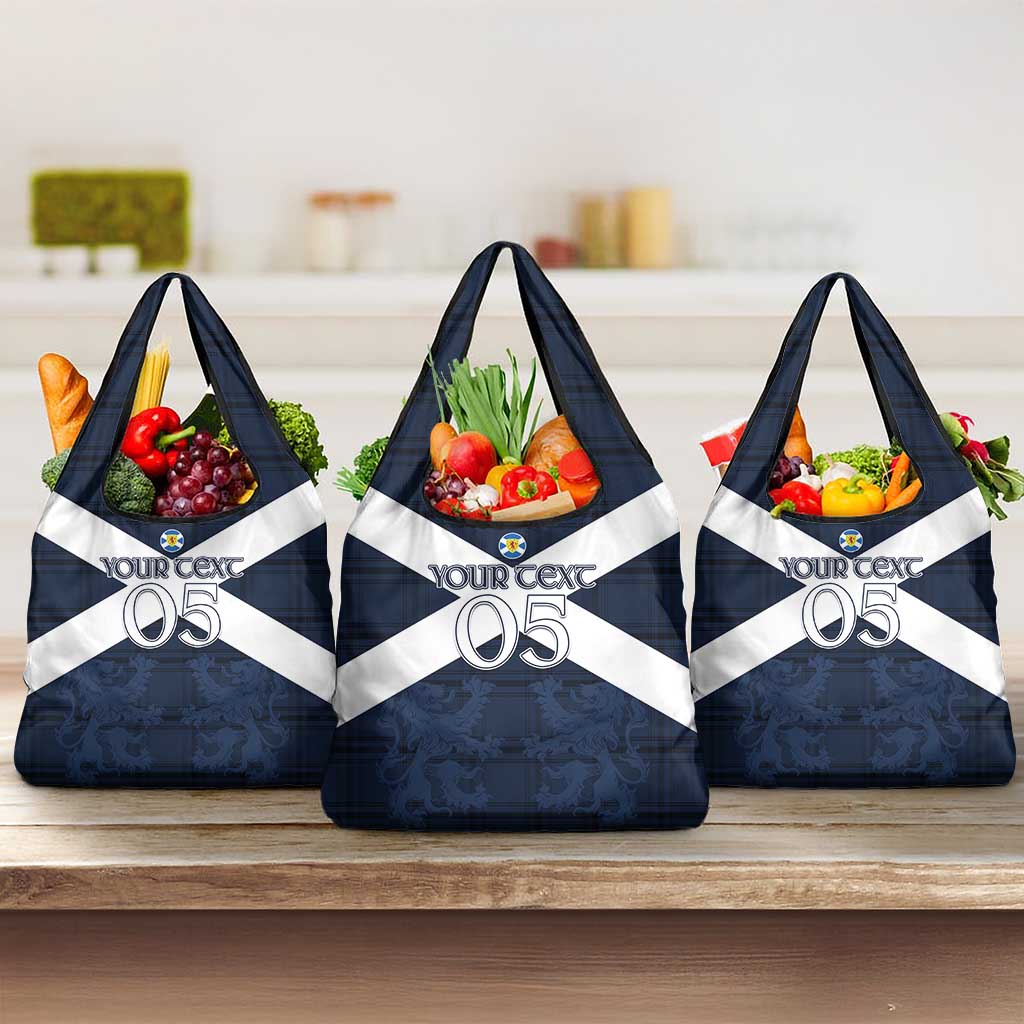 Custom Scotland Tartan Football Grocery Bag Flag Style - Wonder Print Shop