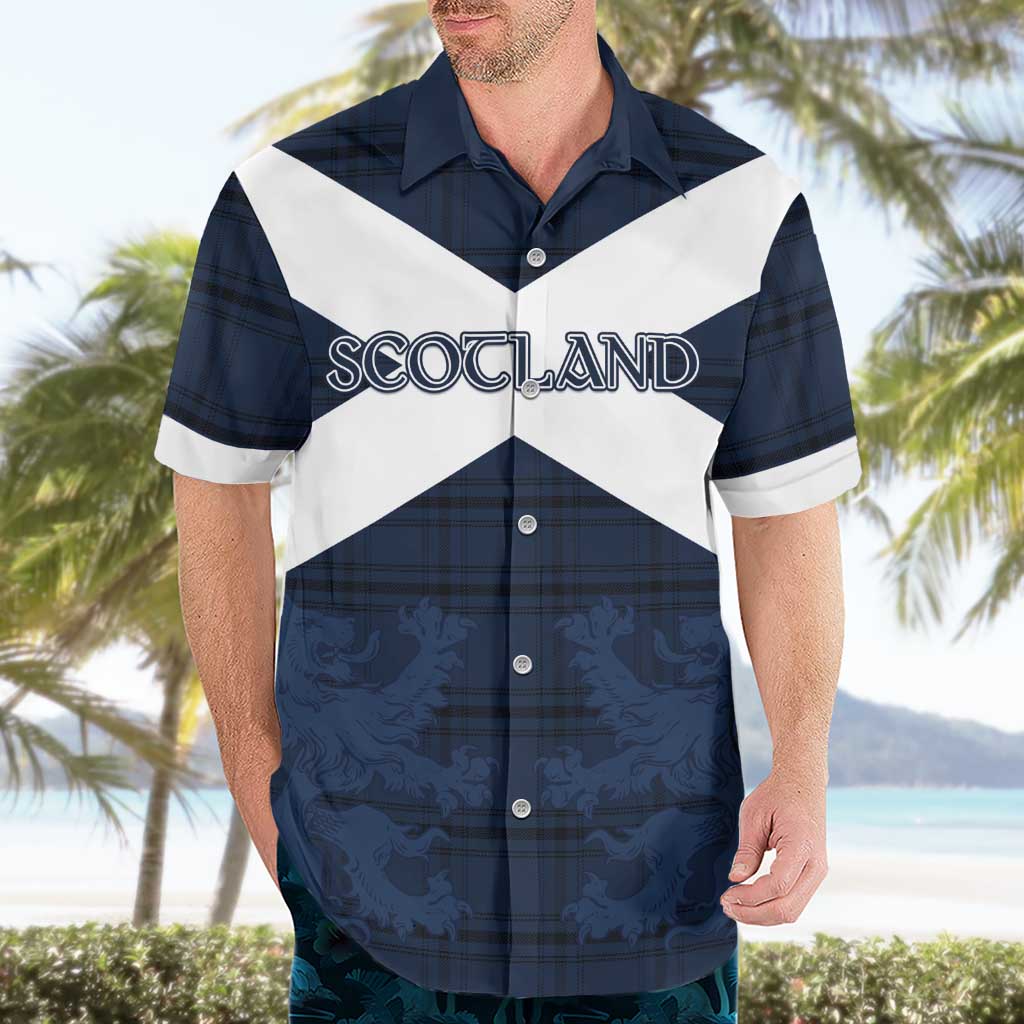 Custom Scotland Tartan Football Hawaiian Shirt Flag Style - Wonder Print Shop
