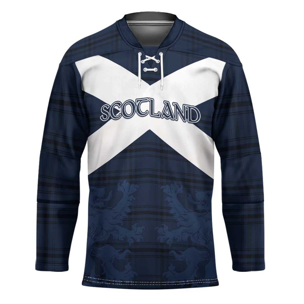 Custom Scotland Tartan Football Hockey Jersey Flag Style - Wonder Print Shop
