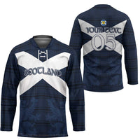 Custom Scotland Tartan Football Hockey Jersey Flag Style - Wonder Print Shop