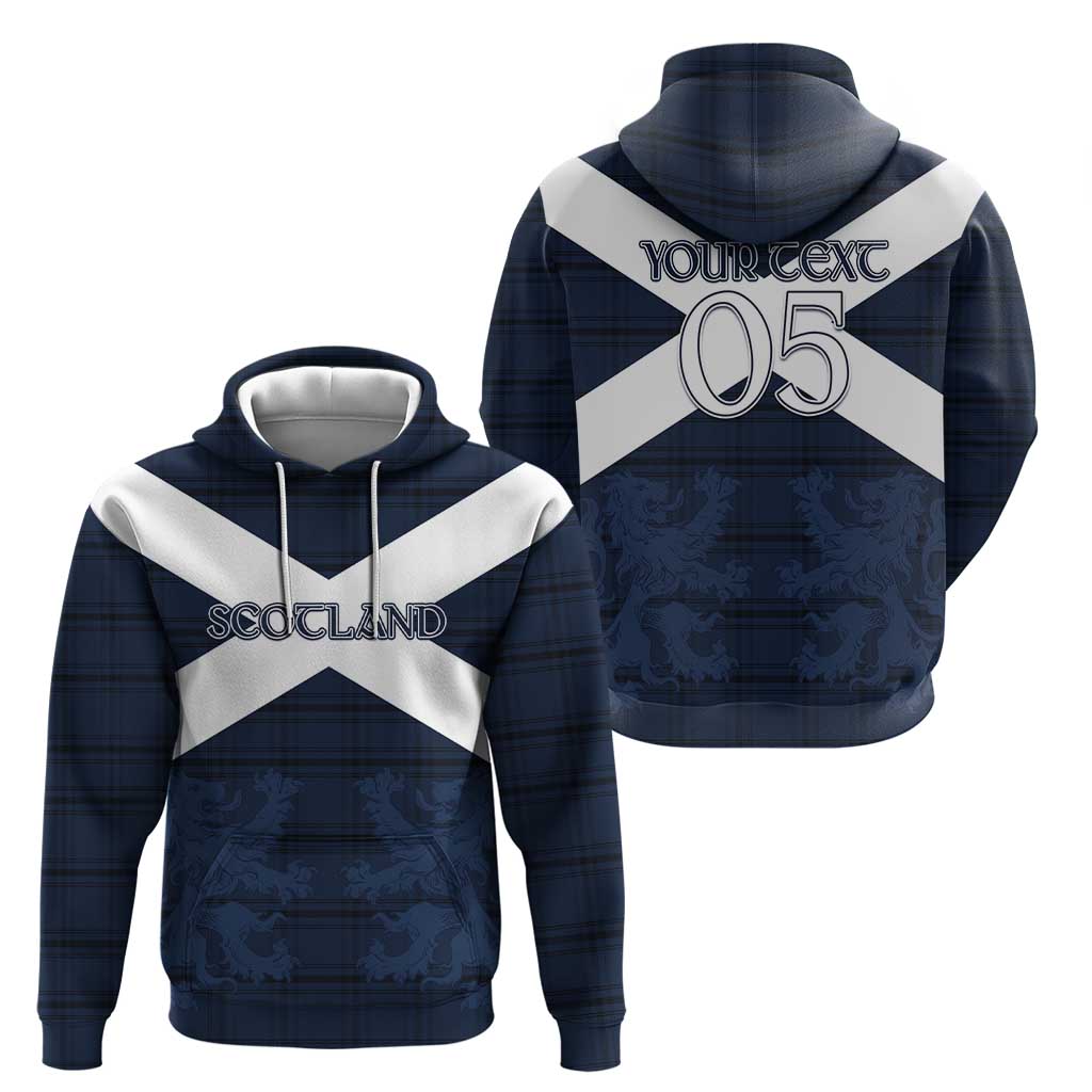 Custom Scotland Tartan Football Hoodie Flag Style - Wonder Print Shop