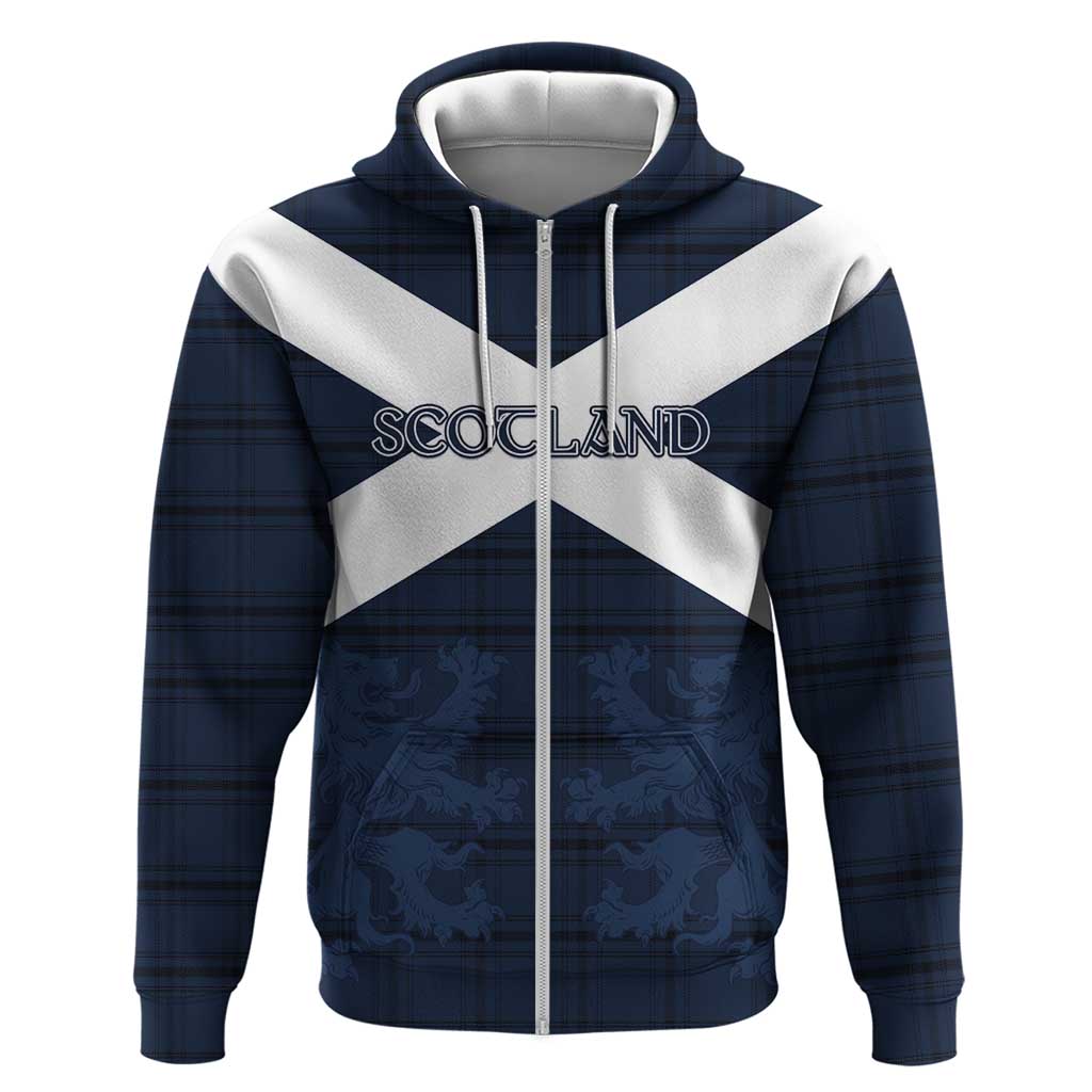 Custom Scotland Tartan Football Hoodie Flag Style - Wonder Print Shop