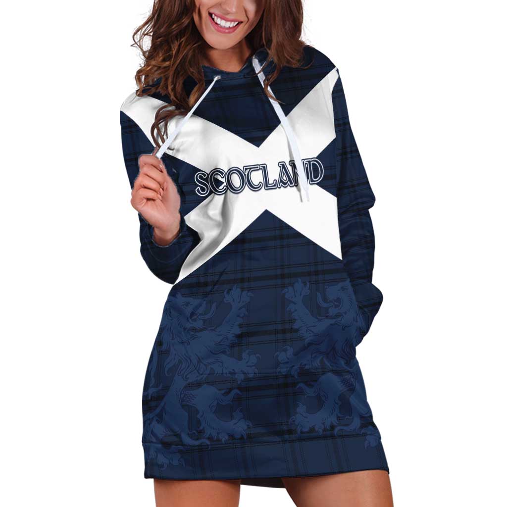 Custom Scotland Tartan Football Hoodie Dress Flag Style - Wonder Print Shop