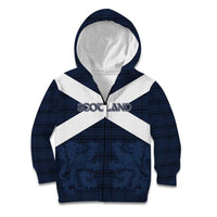 Custom Scotland Tartan Football Kid Hoodie Flag Style - Wonder Print Shop