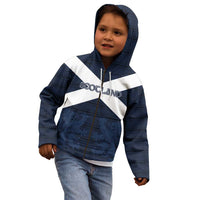 Custom Scotland Tartan Football Kid Hoodie Flag Style - Wonder Print Shop