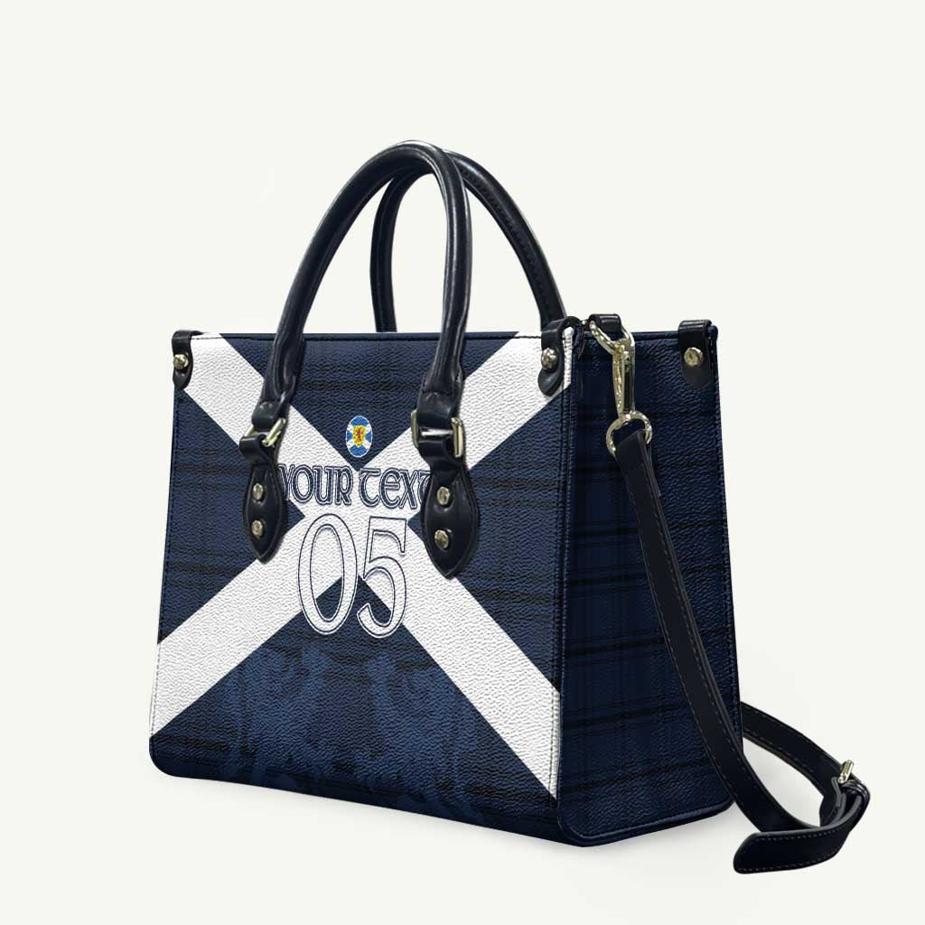 Custom Scotland Tartan Football Leather Bag Flag Style - Wonder Print Shop