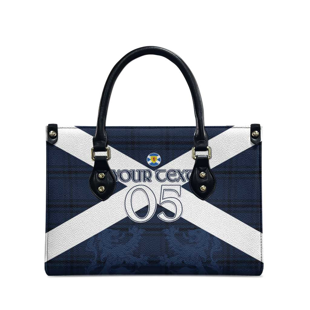 Custom Scotland Tartan Football Leather Bag Flag Style - Wonder Print Shop
